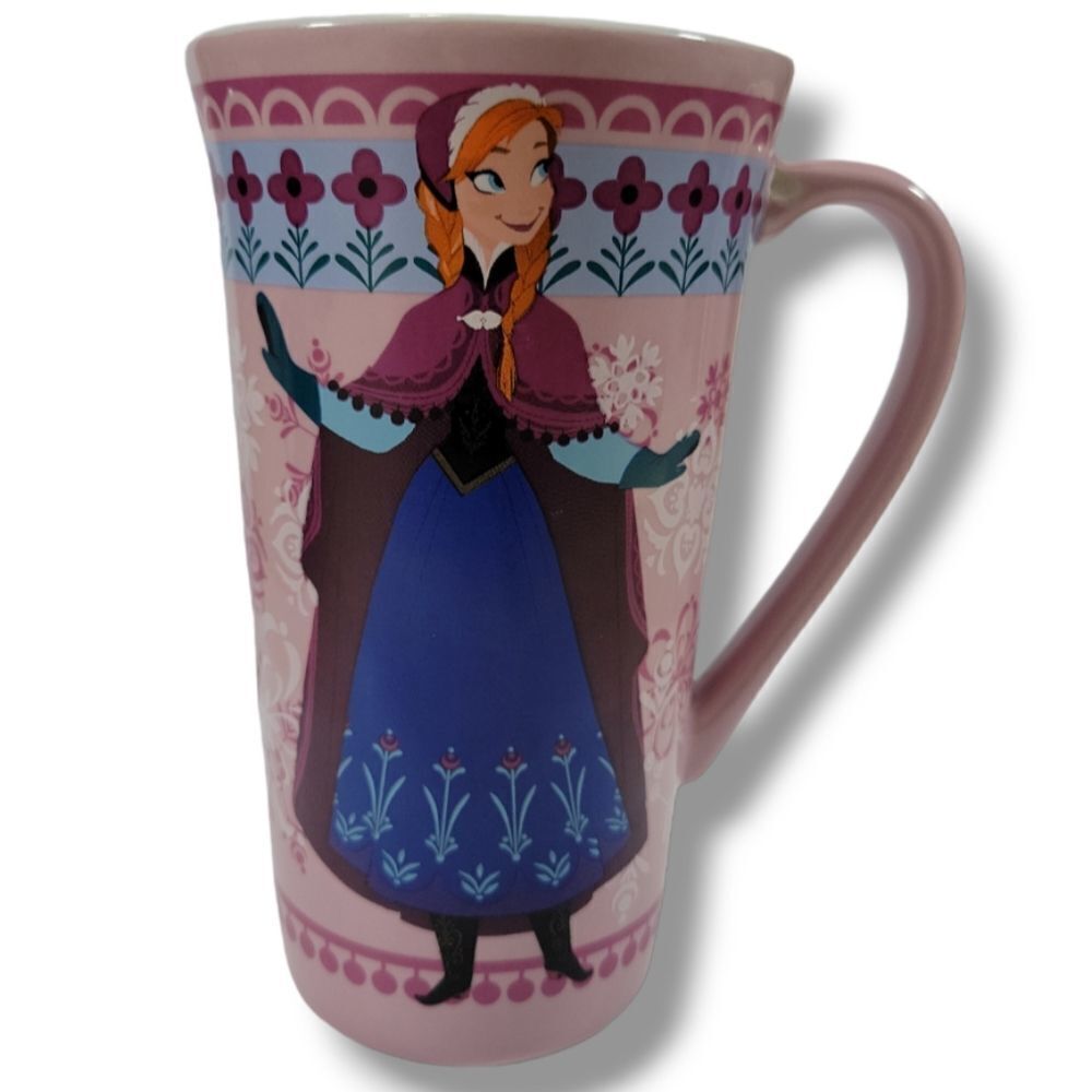 Disney Mug Frozen Mug Anna Of Arendelle 6"in Tall Ceramic Mug Coffee Mug 14fl oz